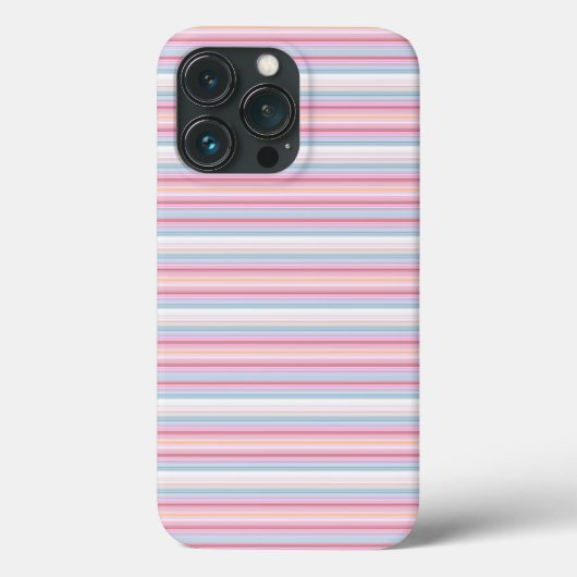 Cute witte roze strepen Case-Mate iPhone case (Achterkant)