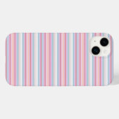 Cute witte roze strepen  Case-Mate iPhone case (Achterkant (horizontaal))