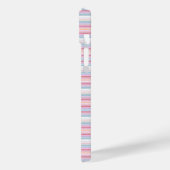 Cute witte roze strepen  Case-Mate iPhone case (Achterkant / Links)