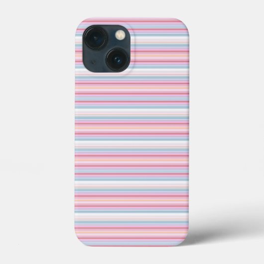 Cute witte roze strepen Case-Mate iPhone case (Achterkant)