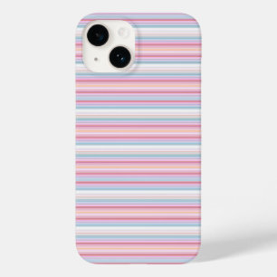 Cute witte roze strepen  Case-Mate iPhone 14 hoesje