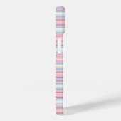 Cute witte roze strepen Case-Mate iPhone case (Achterkant / Rechts)