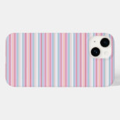 Cute witte roze strepen Case-Mate iPhone case (Achterkant (horizontaal))