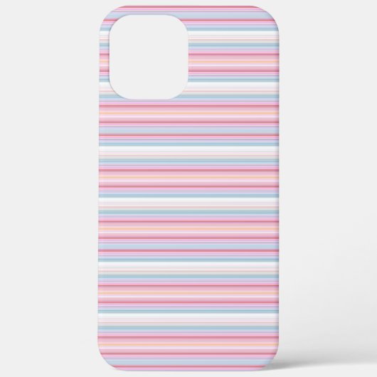 Cute witte roze strepen Case-Mate iPhone case (Achterkant)