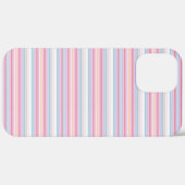 Cute witte roze strepen Case-Mate iPhone case (Achterkant (horizontaal))