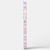 Cute witte roze strepen Case-Mate iPhone case (Achterkant / Links)