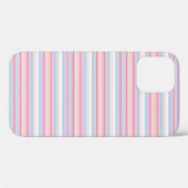 Cute witte roze strepen Case-Mate iPhone case (Achterkant (horizontaal))