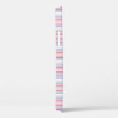 Cute witte roze strepen Case-Mate iPhone case (Achterkant / Rechts)