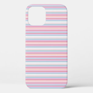Cute witte roze strepen Case-Mate iPhone case