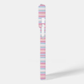 Cute witte roze strepen Case-Mate iPhone case (Achterkant / Links)