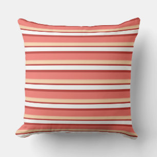 Cute witte roze strepen kussen