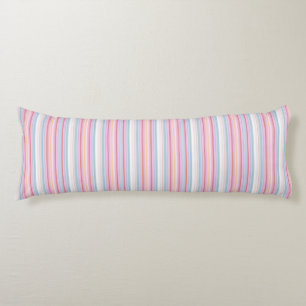 Cute witte roze strepen lichaamskussen