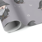 Cute Wizard Inpakpapier (Rol Hoek)