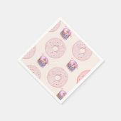 Cute woestijn zoete donuts illustratie patroon servet (Hoek)