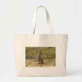 Cute Wolf Cub Grote Tote Bag (Voorkant)