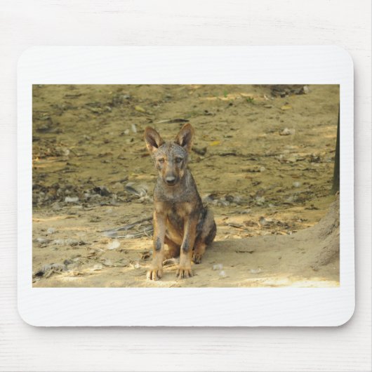 Cute Wolf Cub Muismat (Voorkant)