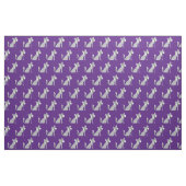 Cute Wolf Kind Baby Nursery Paars Stof (Fat Quarter)