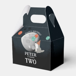 Cute Wolf Pack Woodland Moon Howling Birthday Bedankdoosjes