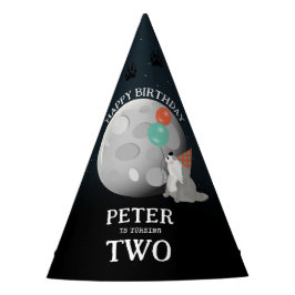 Cute Wolf Pack Woodland Moon Howling Birthday Feesthoedjes