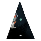 Cute Wolf Pack Woodland Moon Howling Birthday Feesthoedjes (Rechts)