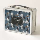 Cute Wolf Pack Woodland Night Sky Moon (Voorkant)