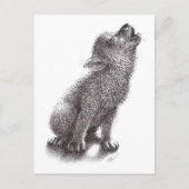 Cute Wolf Pup Briefkaart (Voorkant)
