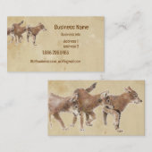 Cute Wolf, Wolven, Cubs, pups, Natuur Visitekaartje (Voorkant / Achterkant)