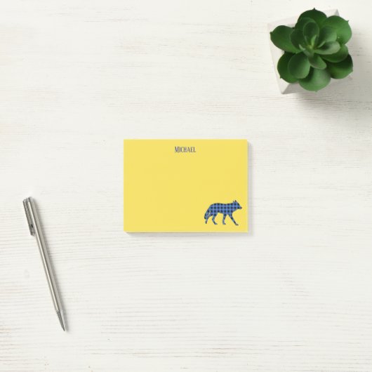 Cute Wolf Woodland Theme Post-it® Notes (Kantoor)