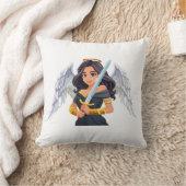 Cute woman Angel's with open wings and sword Kussen (Deken)