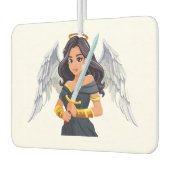 Cute woman Angel's with open wings and sword Luchtverfrisser (Links)
