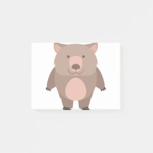 Cute wombat post-it® notes