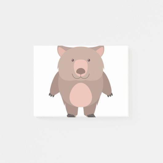 Cute wombat post-it® notes (Voorkant)