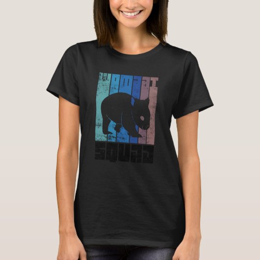 Cute Wombat Squad Wilderness Rodent T-shirt (Voorkant)