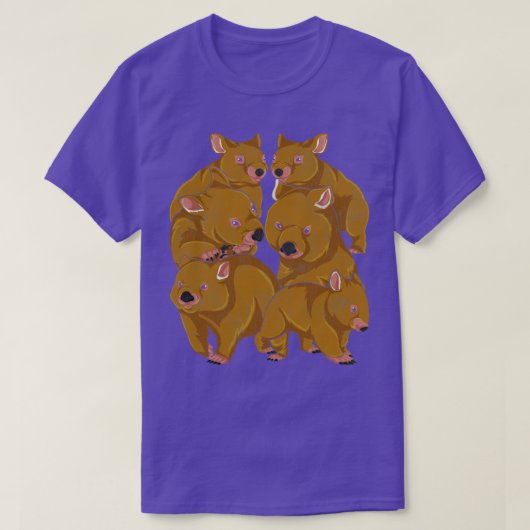 Cute Wombat T-shirt (Design voorkant)