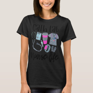 Cute women RN symbool verpleegkundige werk Cath T-shirt