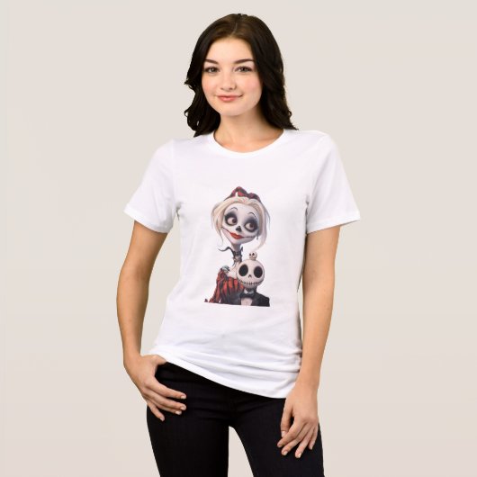 Cute Women’s Basic T-Shirt – Adorable Graphic (Voorkant volledig)