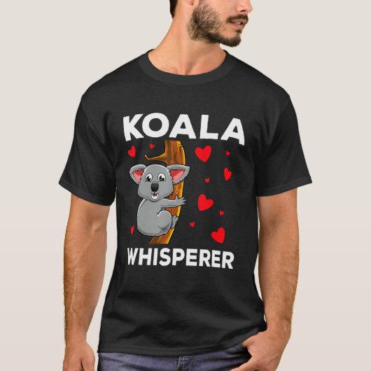 Cute Womens Mannen Kinderen Koala Beer Zookeeper T-shirt (Voorkant)
