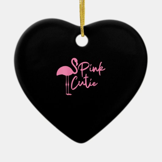 Cute Womens Pink Flamingo | Roze klauw | Flamingo Keramisch Ornament (Voorkant)