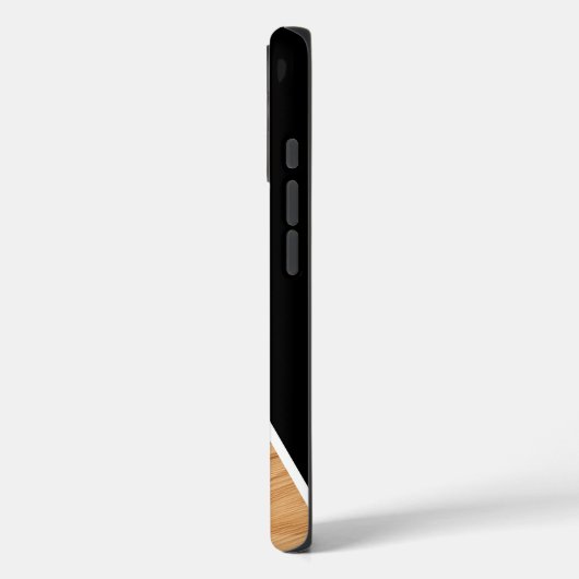 Cute Wood and Black Personalized  Case-Mate iPhone Case (Achterkant / Links)