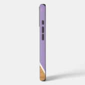 Cute Wood and Purple Personalized  Case-Mate iPhone Case (Achterkant / Links)