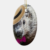 Cute Woodchuck Cartoon! Keramisch Ornament (Rechts)