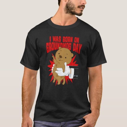 Cute Woodchuck Groundhog Day T-shirt (Voorkant)