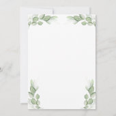 Cute Woodland Animal Baby Boy Shower Kaart (Achterkant)