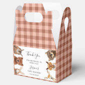 Cute Woodland Animal Baby shower Bedankdoosjes (Geopend)