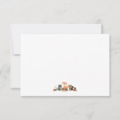 Cute Woodland Animal Baby shower Hartelijk dank Kaart (Achterkant)