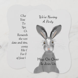 Cute Woodland Animal Bunny Rabbit Peronalized Kaart