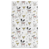 Cute Woodland Animal Doodle Pattern Klein Cadeauzakje (Voorkant)