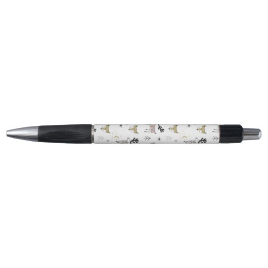 Cute Woodland Animal Doodle Pattern Pen (Voorkant)