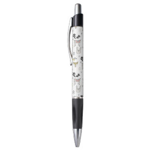 Cute Woodland Animal Doodle Pattern Pen