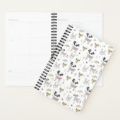 Cute Woodland Animal Doodle Pattern Planner (Display)
